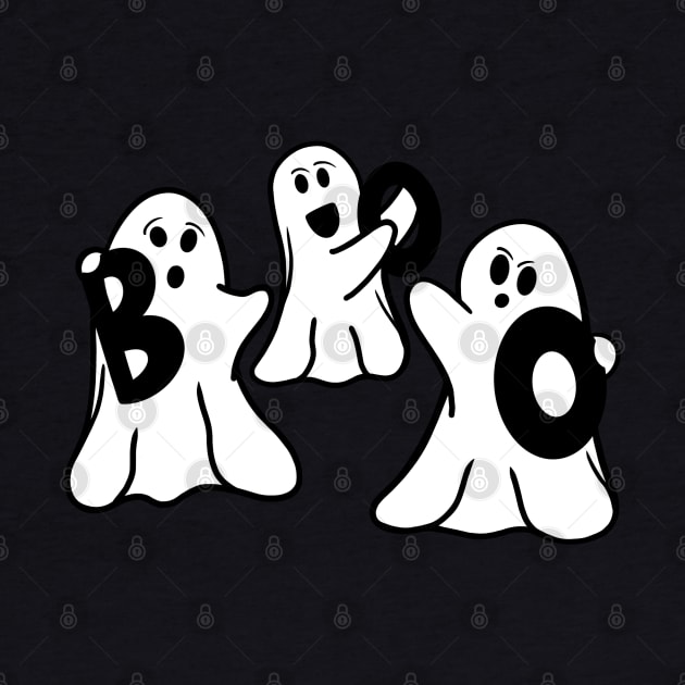 Boo! Halloween ghosts by Jamie Collins